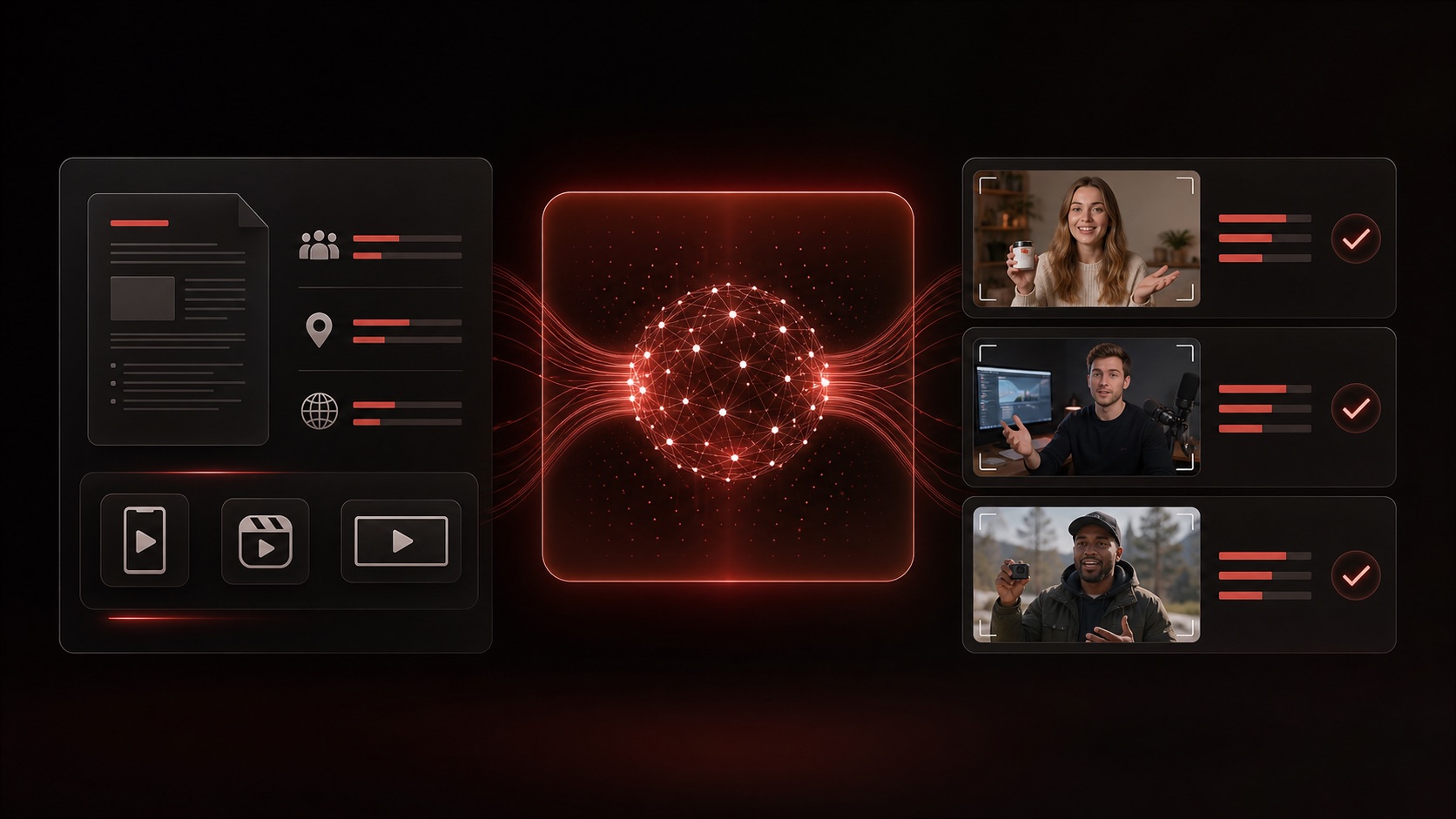 KOLMKT decision workspace turning campaign signals into a human-verified creator shortlist